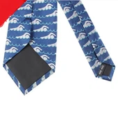 Marinblå sidenslips